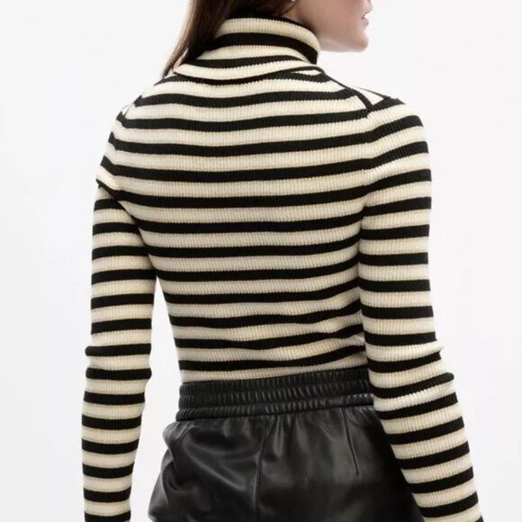 GAP Striped Ribbed Turtleneck Sweater/NWT/XXL - Picture 2 of 13